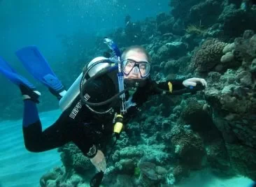 Diving the Great Barrier Reef, off Cairns, Australia