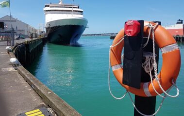 Cruise ship, Auckland Harbour, New Zealand